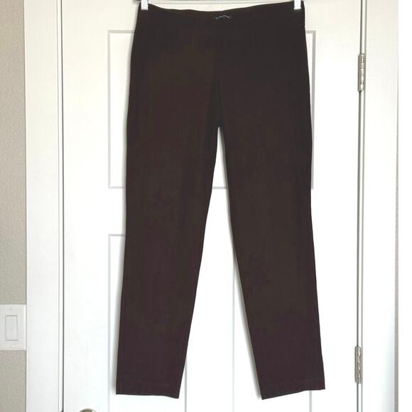 Eileen Fisher Viscose Trousers Dark Brown Size M - Picture 1 of 4